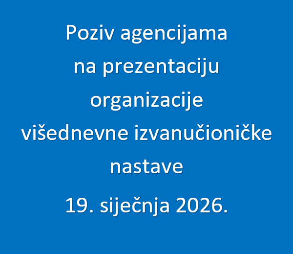 POZIV AGENCIJAMA NA PREZENTACIJU 19.01.2026