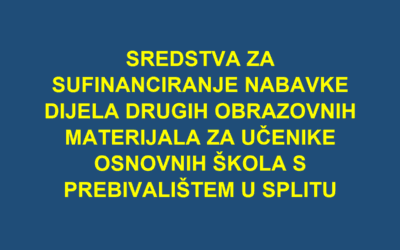 OBAVIJEST ZA RODITELJE UČENIKA 28 OSNOVNIH ŠKOLA GRADA SPLITA